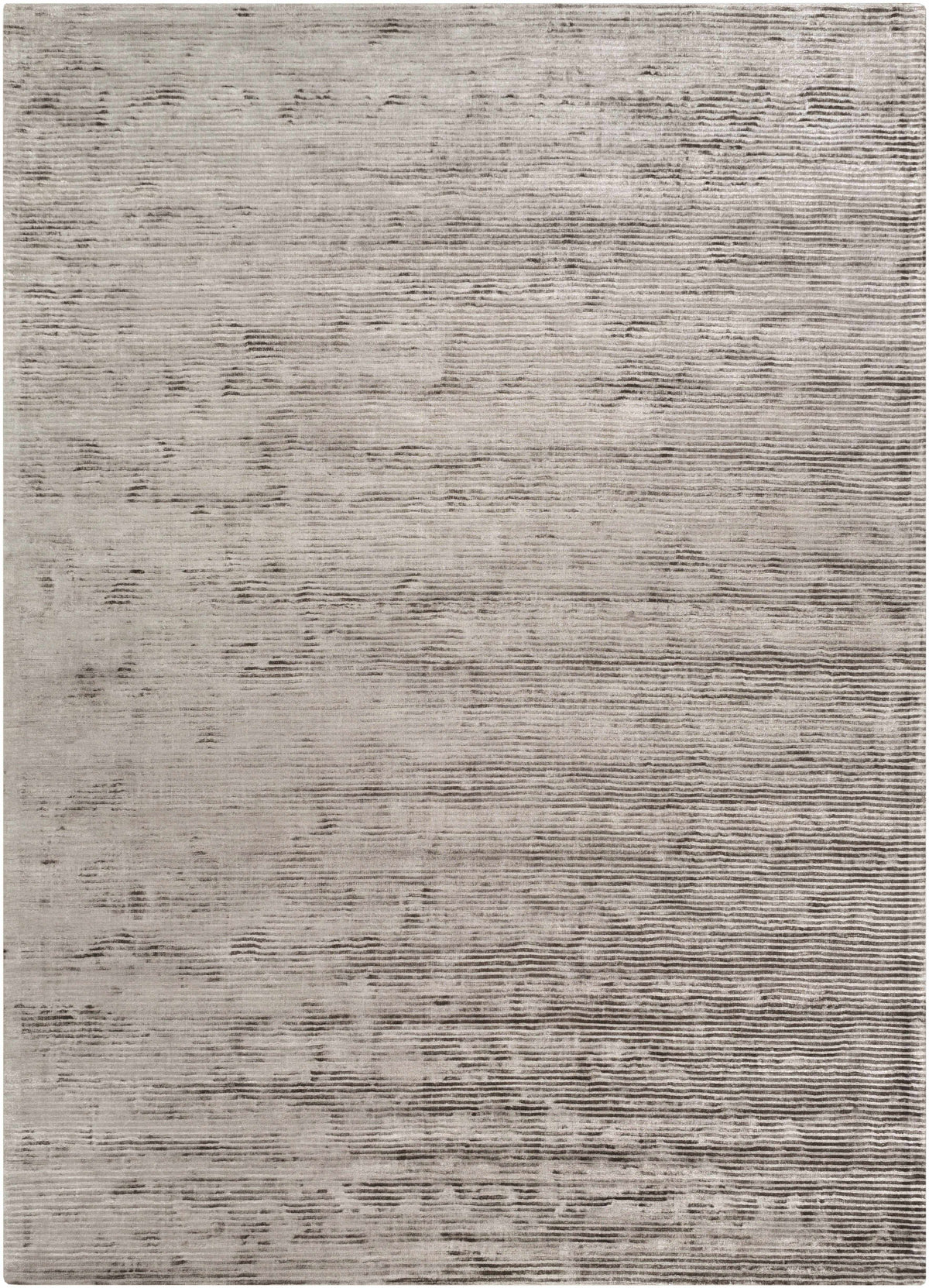 Beige Hand Loomed 100% Viscose Modern Rectangle Handmade rug, Indoor use only, no fringe, non-washable. runner also available