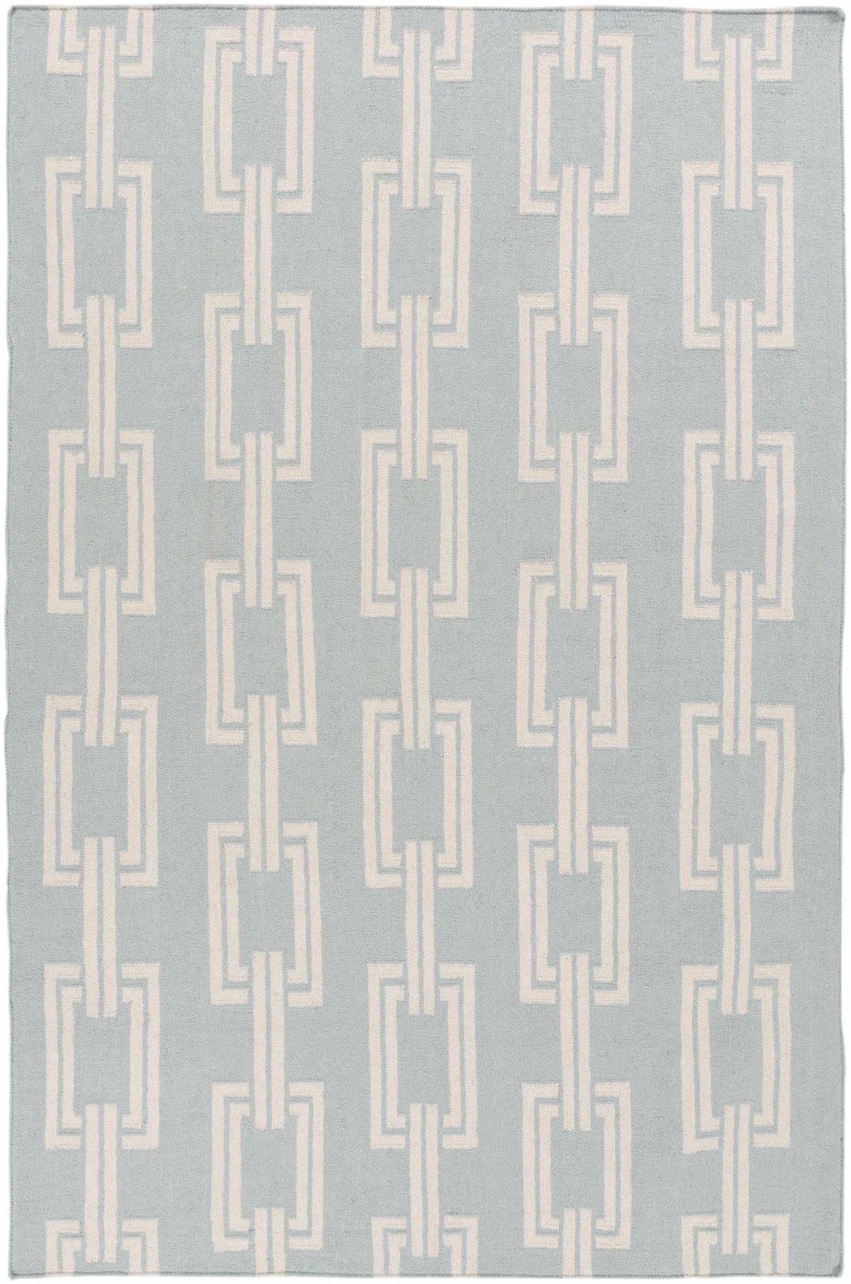 Beige Hand Woven 100% Wool Modern Rectangle Handmade rug, Indoor use only, no fringe, non-washable.