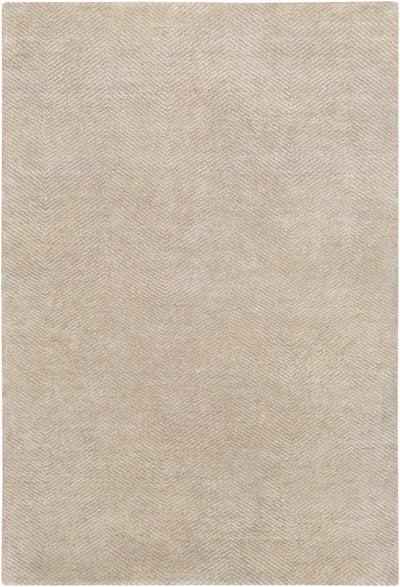 Light Gray Hand Knotted 50% Viscose, 50% Wool Modern Rectangle Handmade rug, Indoor use only, no fringe, non-washable.