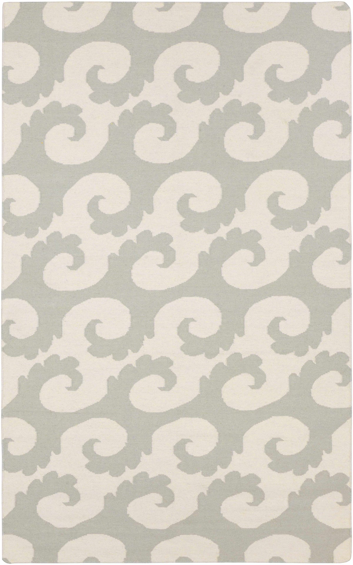 Ivory Hand Woven 100% Wool Modern Rectangle Handmade rug, Indoor use only, no fringe, non-washable.