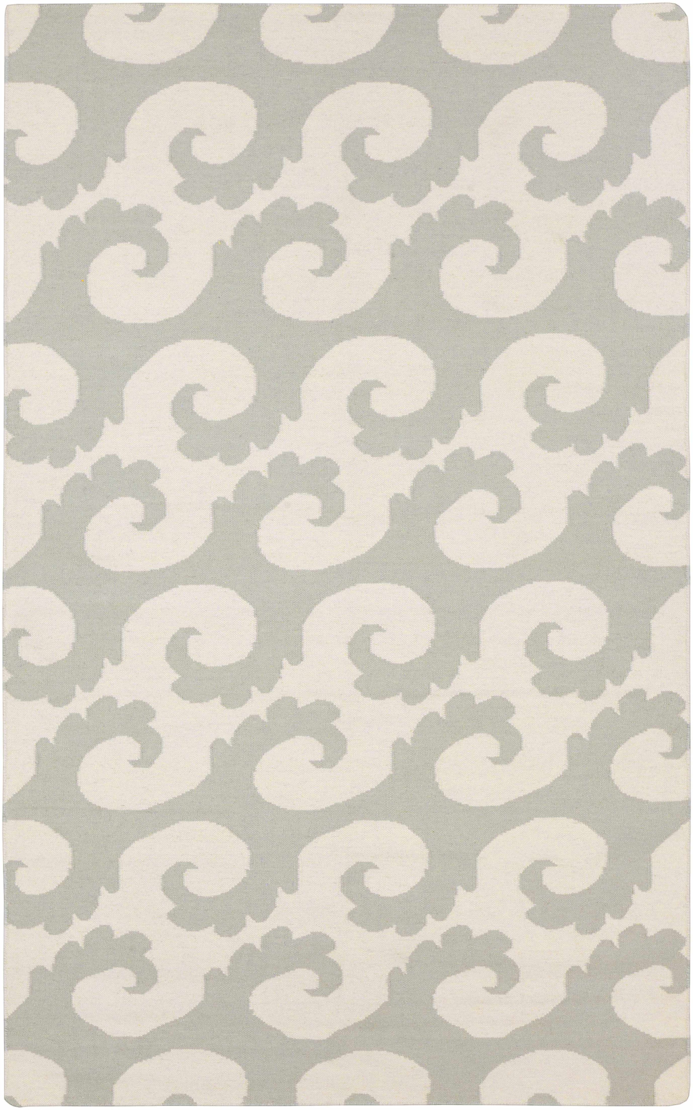Ivory Hand Woven 100% Wool Modern Rectangle Handmade rug, Indoor use only, no fringe, non-washable.
