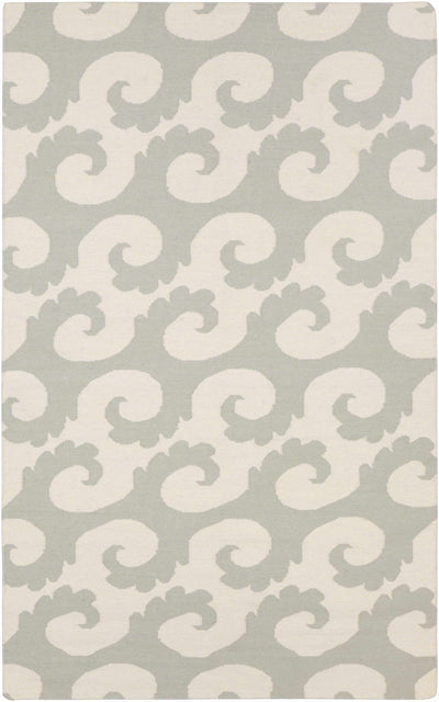 Ivory Hand Woven 100% Wool Modern Rectangle Handmade rug, Indoor use only, no fringe, non-washable.