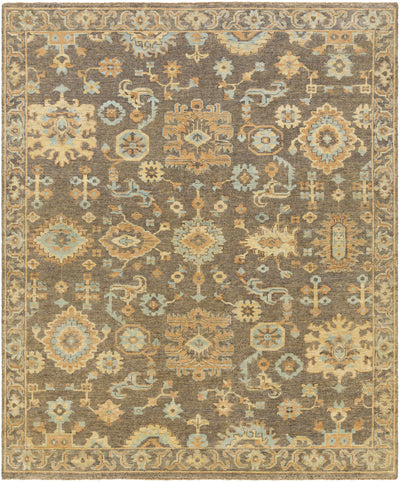 Burnt Orange Hand Knotted 70% NZ Wool, 30% Viscose Traditional Rectangle Handmade rug, Indoor use only, has fringe, non-washable.