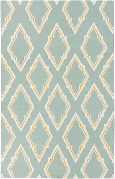Seafoam Hand Woven 100% Wool Modern Rectangle Handmade rug, Indoor use only, no fringe, non-washable. runner also available