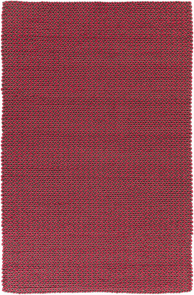 Rose Hand Woven 100% Wool Cottage Rectangle Handmade rug, Indoor use only, no fringe, non-washable.