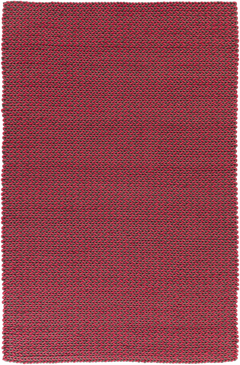 Rose Hand Woven 100% Wool Cottage Rectangle Handmade rug, Indoor use only, no fringe, non-washable.