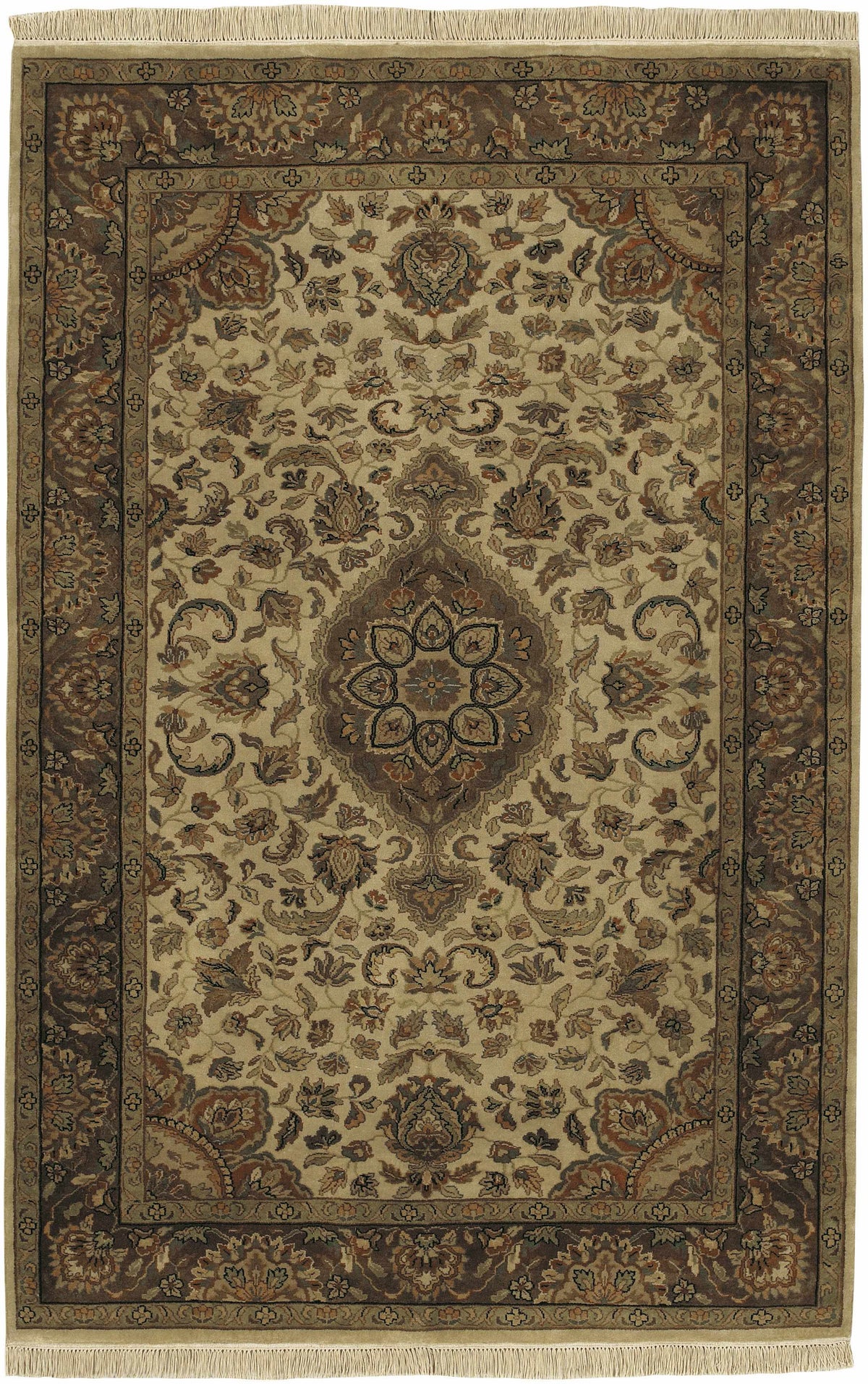 Multicolor Hand Knotted 100% NZ Wool Traditional Round Handmade rug, Indoor use only, no fringe, non-washable.