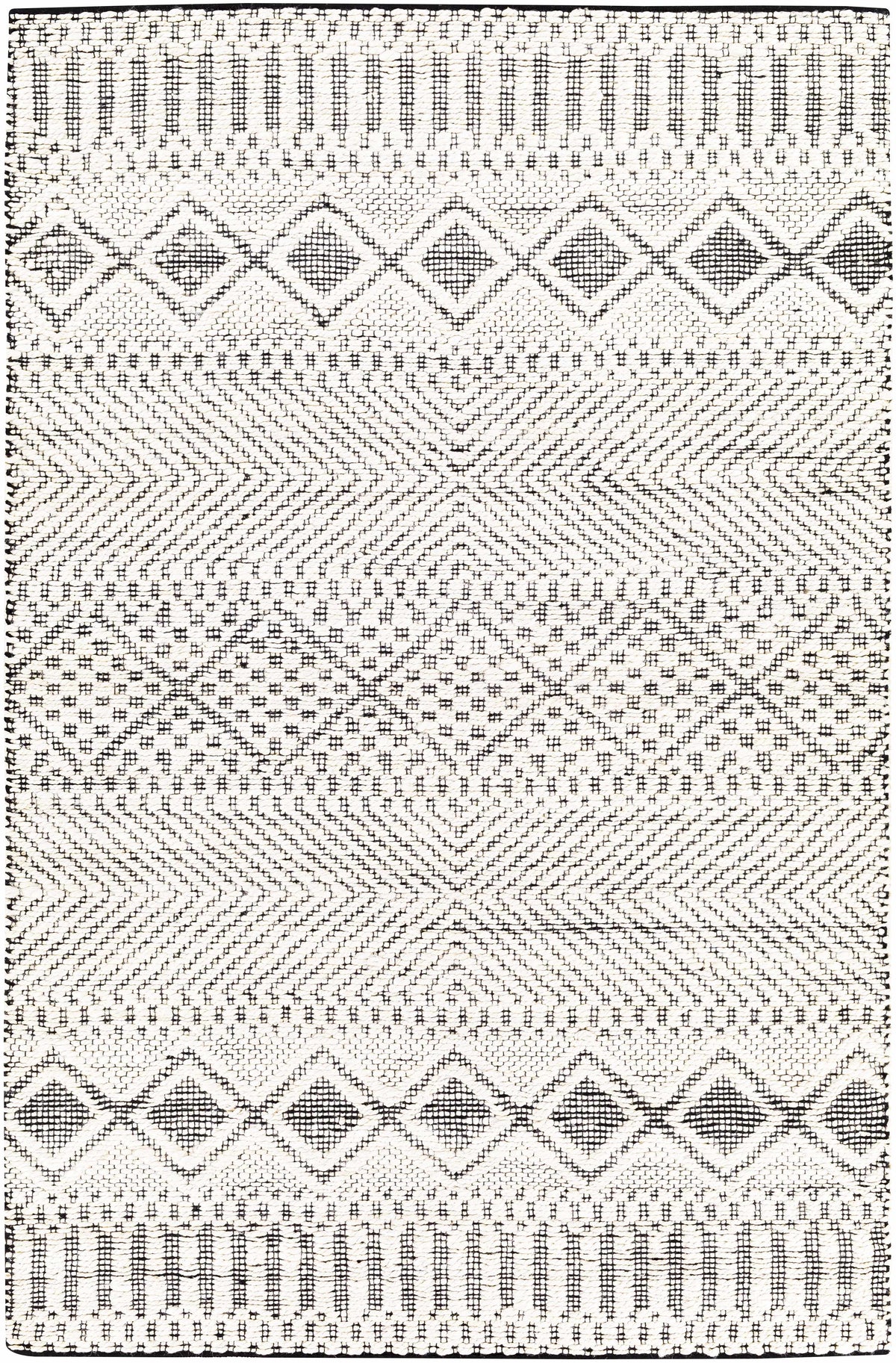 Cream Hand Woven 80% Jute, 20% Cotton Global Rectangle Handmade rug, Indoor use only, no fringe, non-washable. runner also available