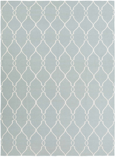 Blue Hand Woven 100% Wool Modern Rectangle Handmade rug, Indoor use only, no fringe, non-washable. round, runner also available