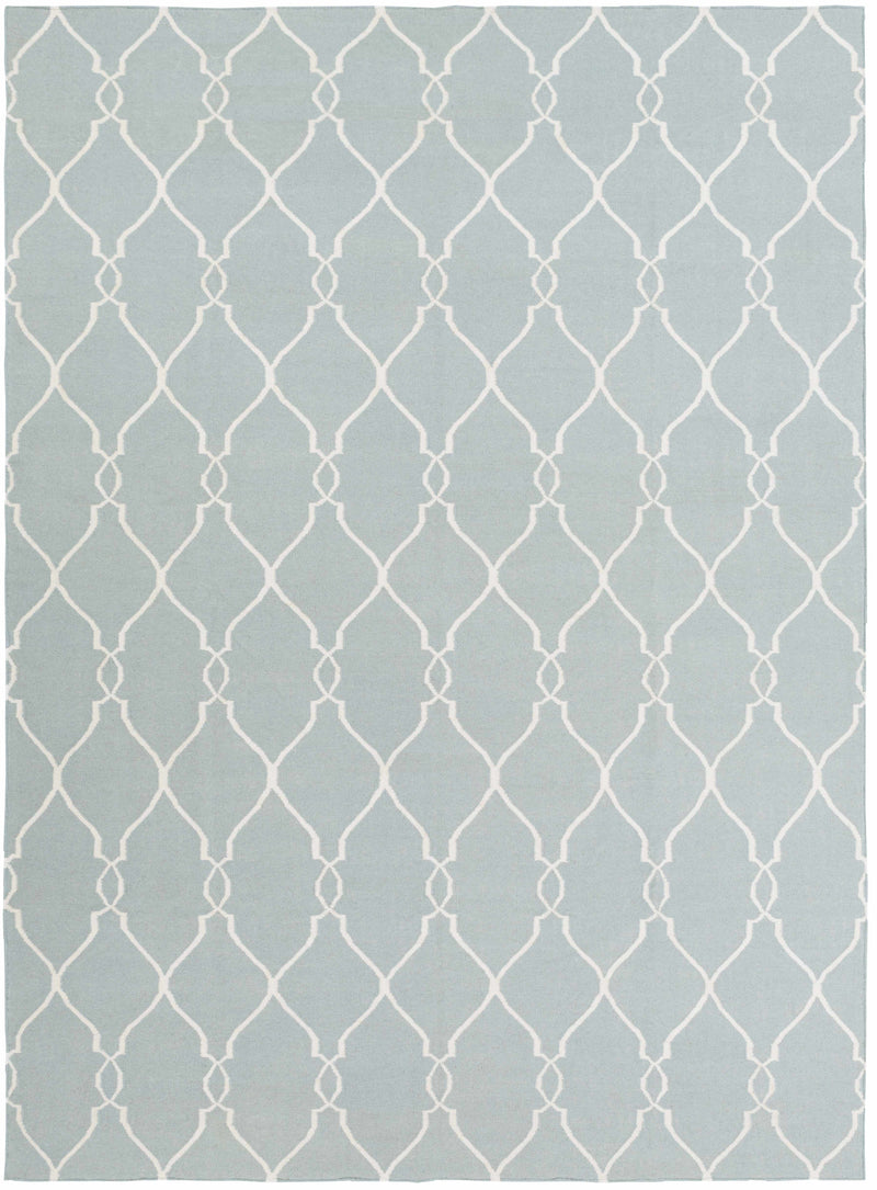 Blue Hand Woven 100% Wool Modern Rectangle Handmade rug, Indoor use only, no fringe, non-washable. round, runner also available