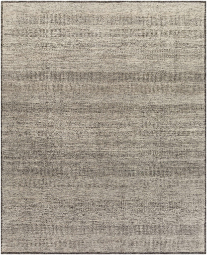 Gray Hand Knotted 80% NZ Wool, 20% Viscose Global Rectangle Handmade rug, Indoor use only, no fringe, non-washable.