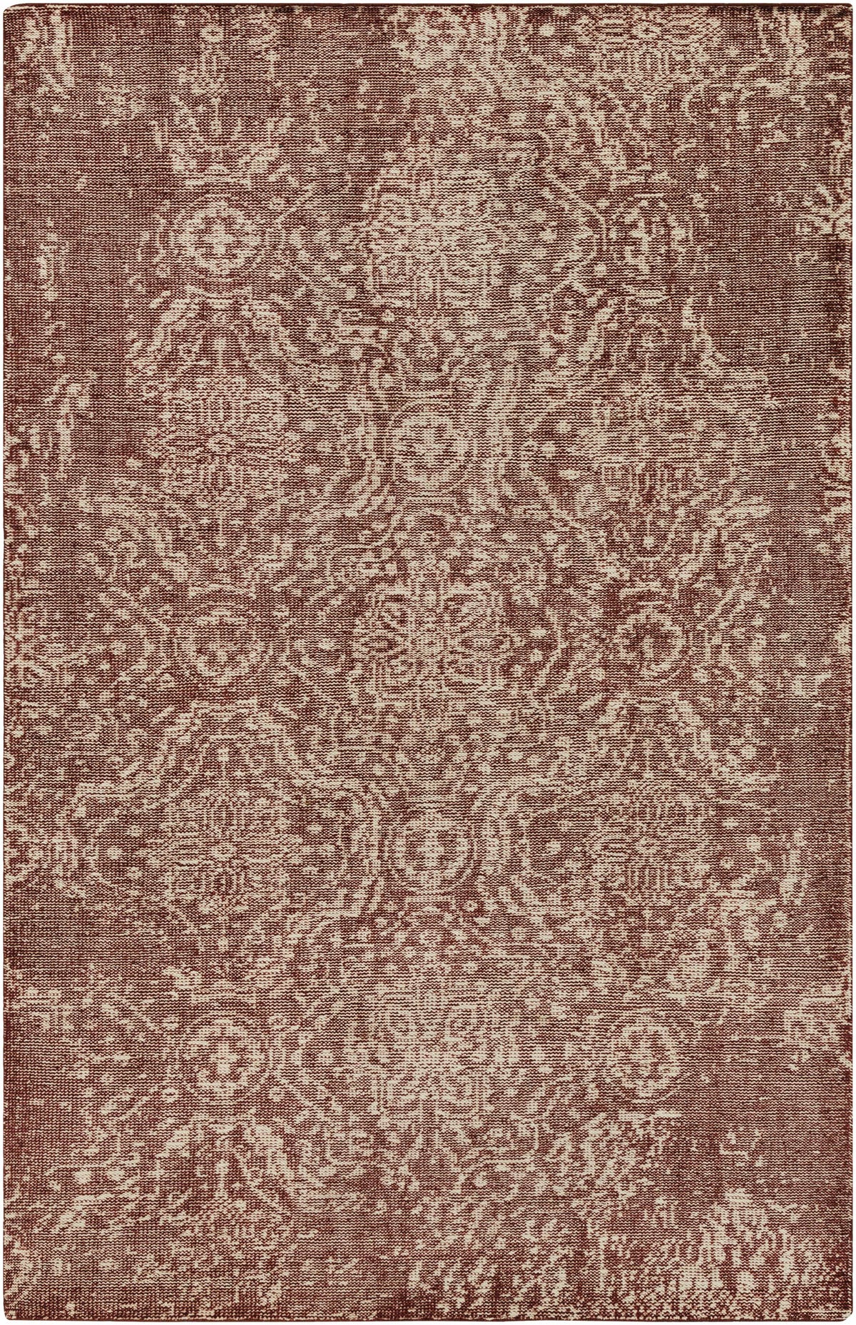 Burgundy Hand Knotted 100% Wool Traditional Rectangle Handmade rug, Indoor use only, no fringe, non-washable.