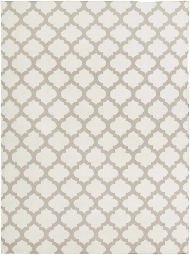 Ivory Hand Woven 100% Wool Modern Rectangle Handmade rug, Indoor use only, no fringe, non-washable. runner also available