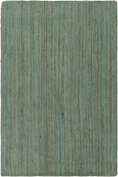 Blue Hand Woven 100% Jute Cottage Rectangle Handmade rug, Indoor use only, no fringe, non-washable. round, runner also available