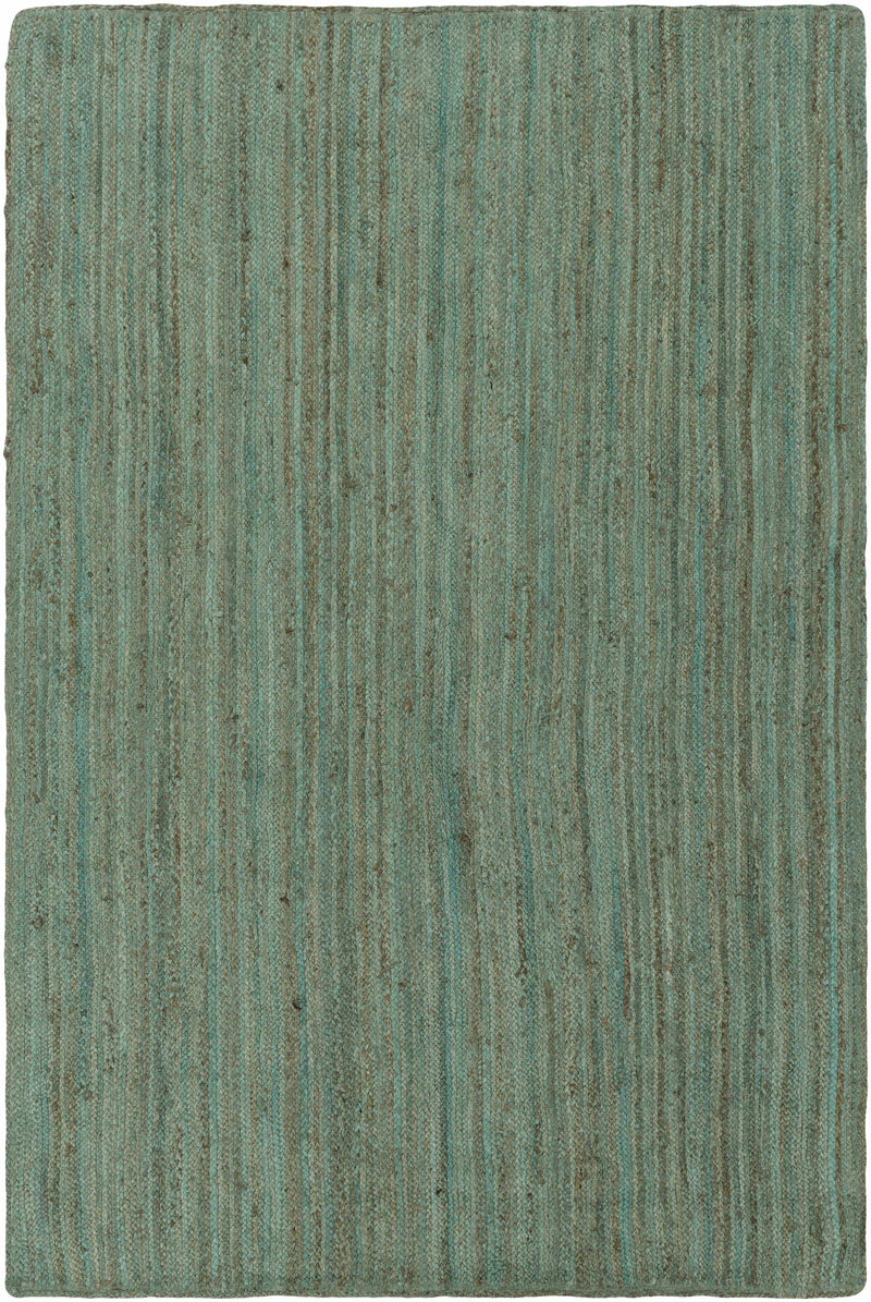 Blue Hand Woven 100% Jute Cottage Rectangle Handmade rug, Indoor use only, no fringe, non-washable. round, runner also available