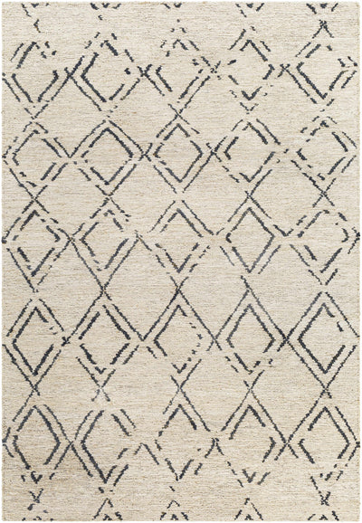 Beige Hand Woven 100% Jute Cottage Rectangle Handmade rug, Indoor use only, no fringe, non-washable.