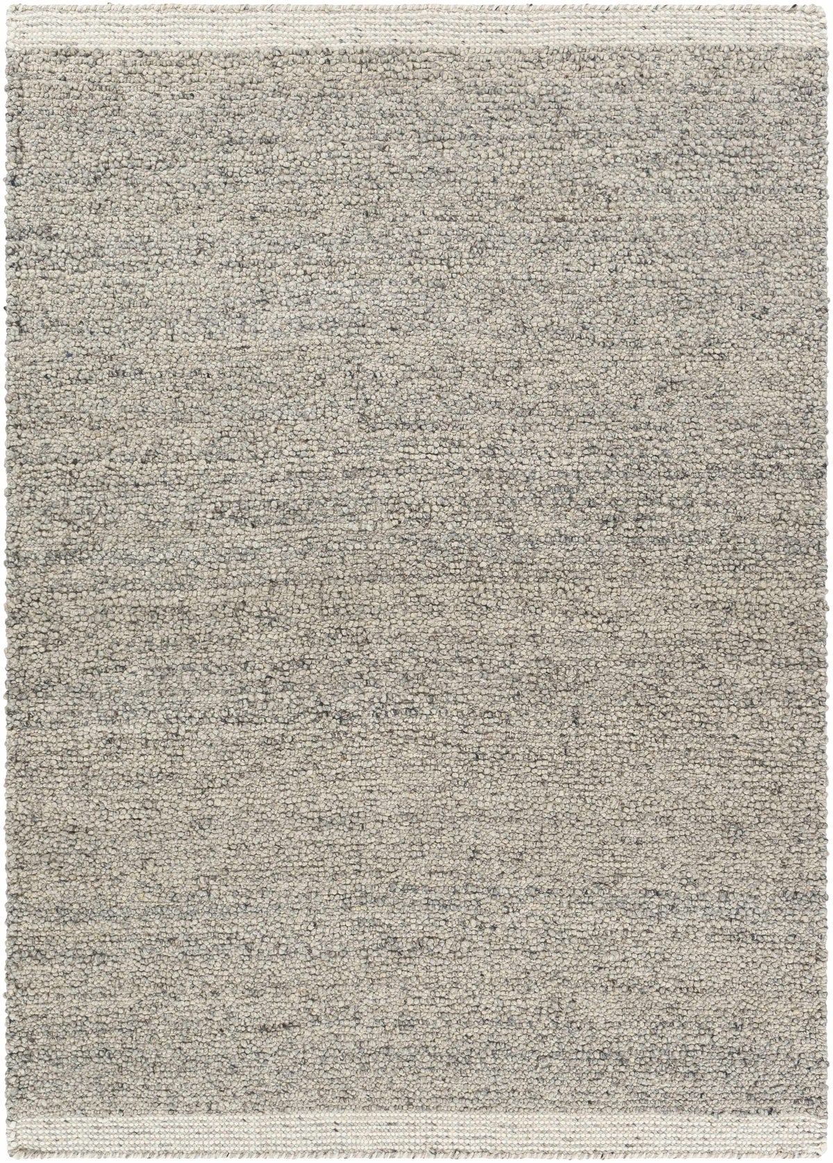 Charcoal Hand Woven 70% Wool, 30% Polyester Modern Rectangle Handmade rug, Indoor use only, no fringe, non-washable.