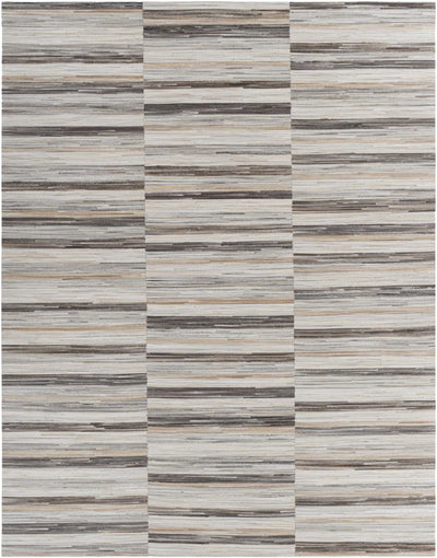 Dark Brown Hand Crafted 100% Hair On Hide Modern Rectangle Handmade rug, Indoor use only, no fringe, non-washable.