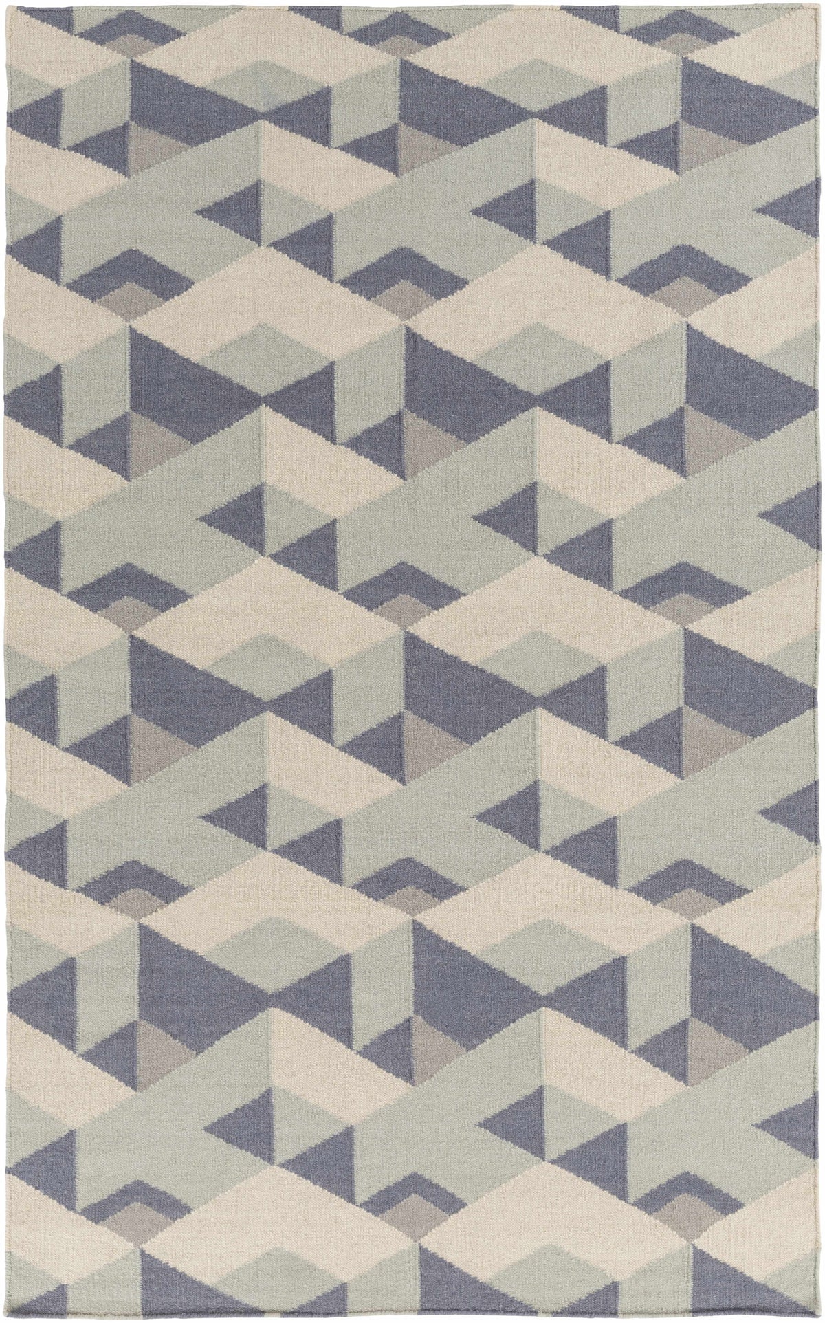 Denim Hand Woven 100% Wool Modern Rectangle Handmade rug, Indoor use only, no fringe, non-washable. runner also available