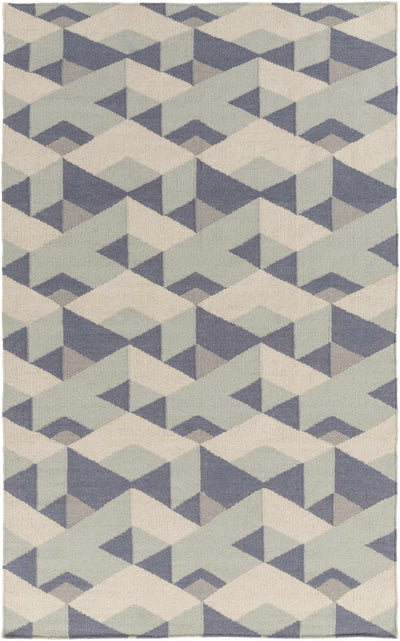 Denim Hand Woven 100% Wool Modern Rectangle Handmade rug, Indoor use only, no fringe, non-washable. runner also available