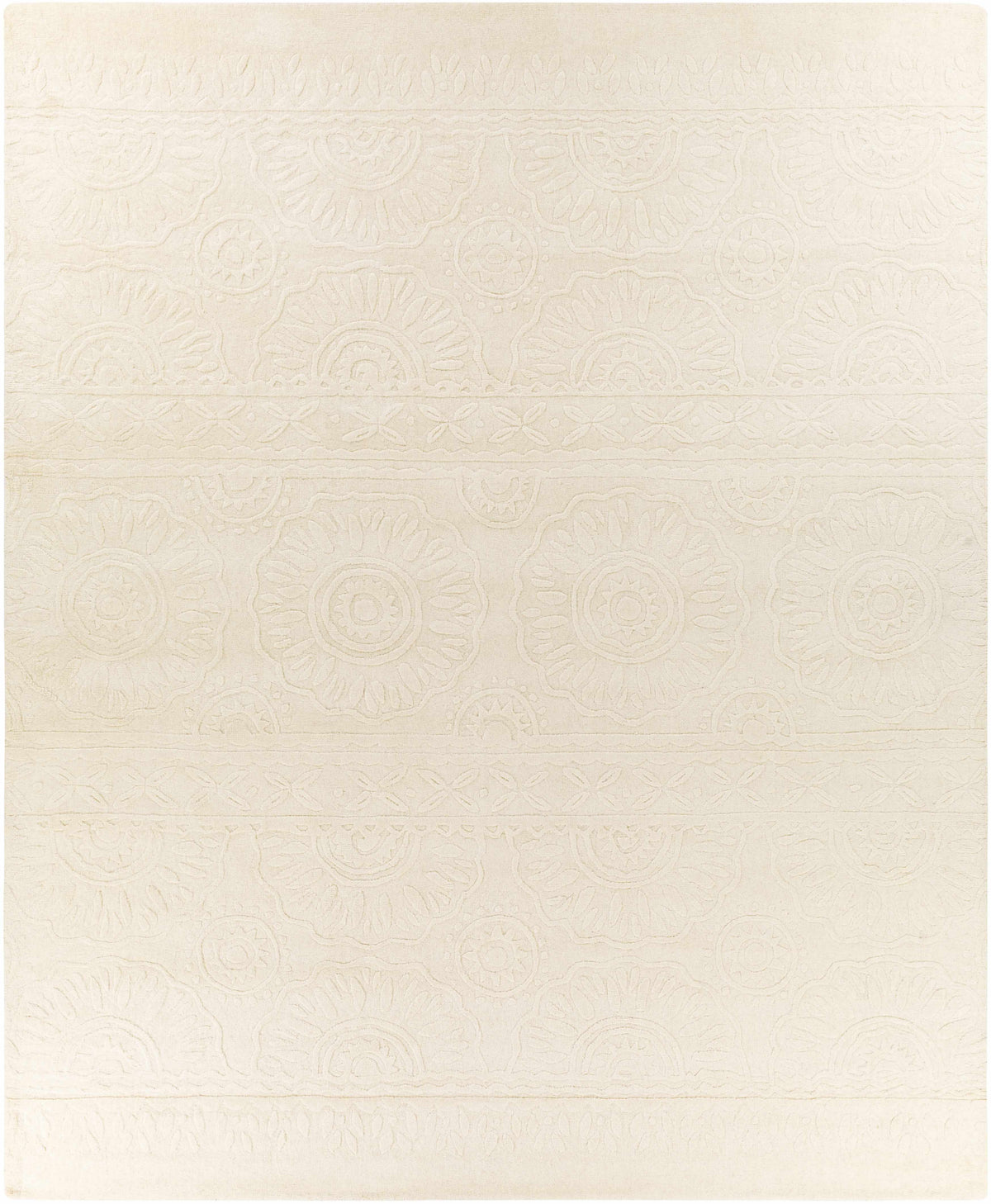 Beige Hand Loomed 100% Wool Modern Rectangle Handmade rug, Indoor use only, no fringe, non-washable. runner also available