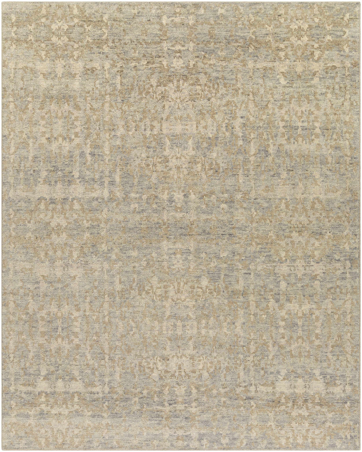 Charcoal Hand Knotted 100% NZ Wool Modern Rectangle Handmade rug, Indoor use only, no fringe, non-washable.