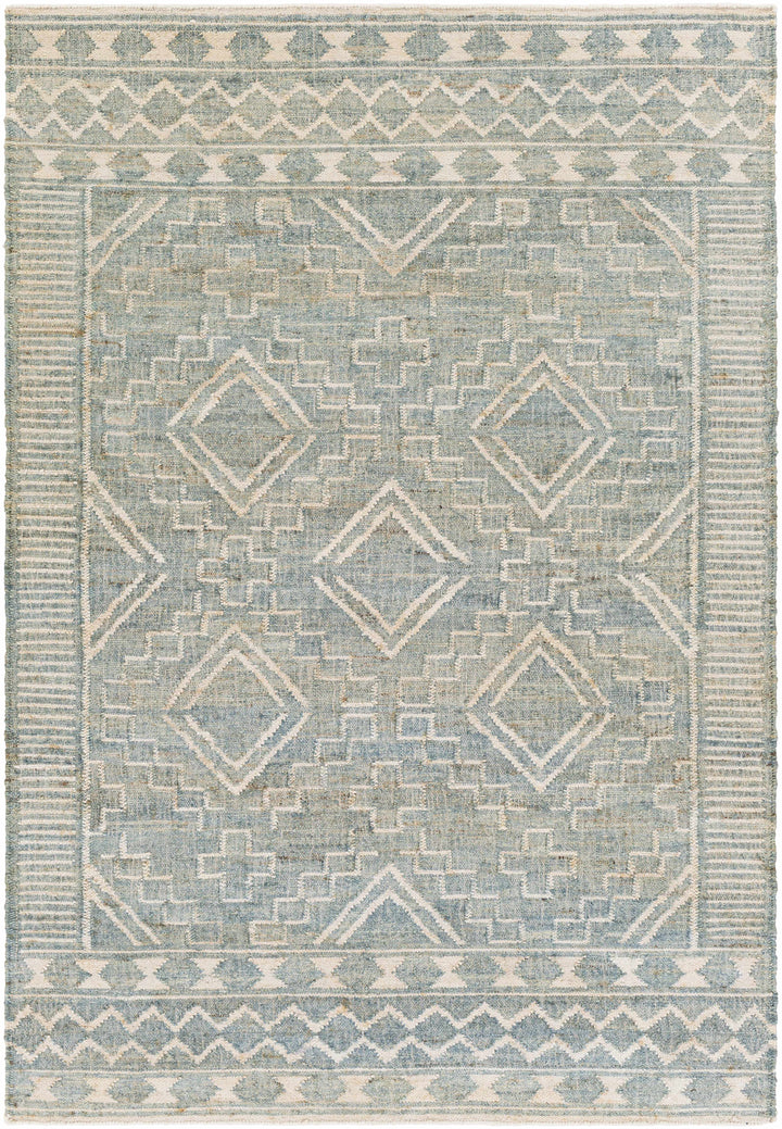 Dusty Sage Hand Woven 100% Jute Global Rectangle Handmade rug, Indoor use only, no fringe, non-washable. runner also available