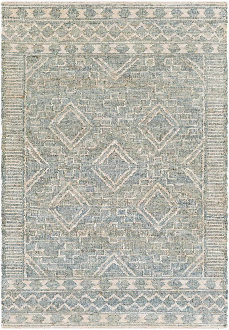 Dusty Sage Hand Woven 100% Jute Global Rectangle Handmade rug, Indoor use only, no fringe, non-washable. runner also available