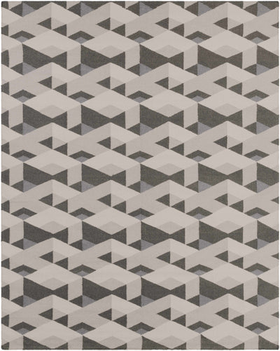 Charcoal Hand Woven 100% Wool Modern Rectangle Handmade rug, Indoor use only, no fringe, non-washable. runner also available