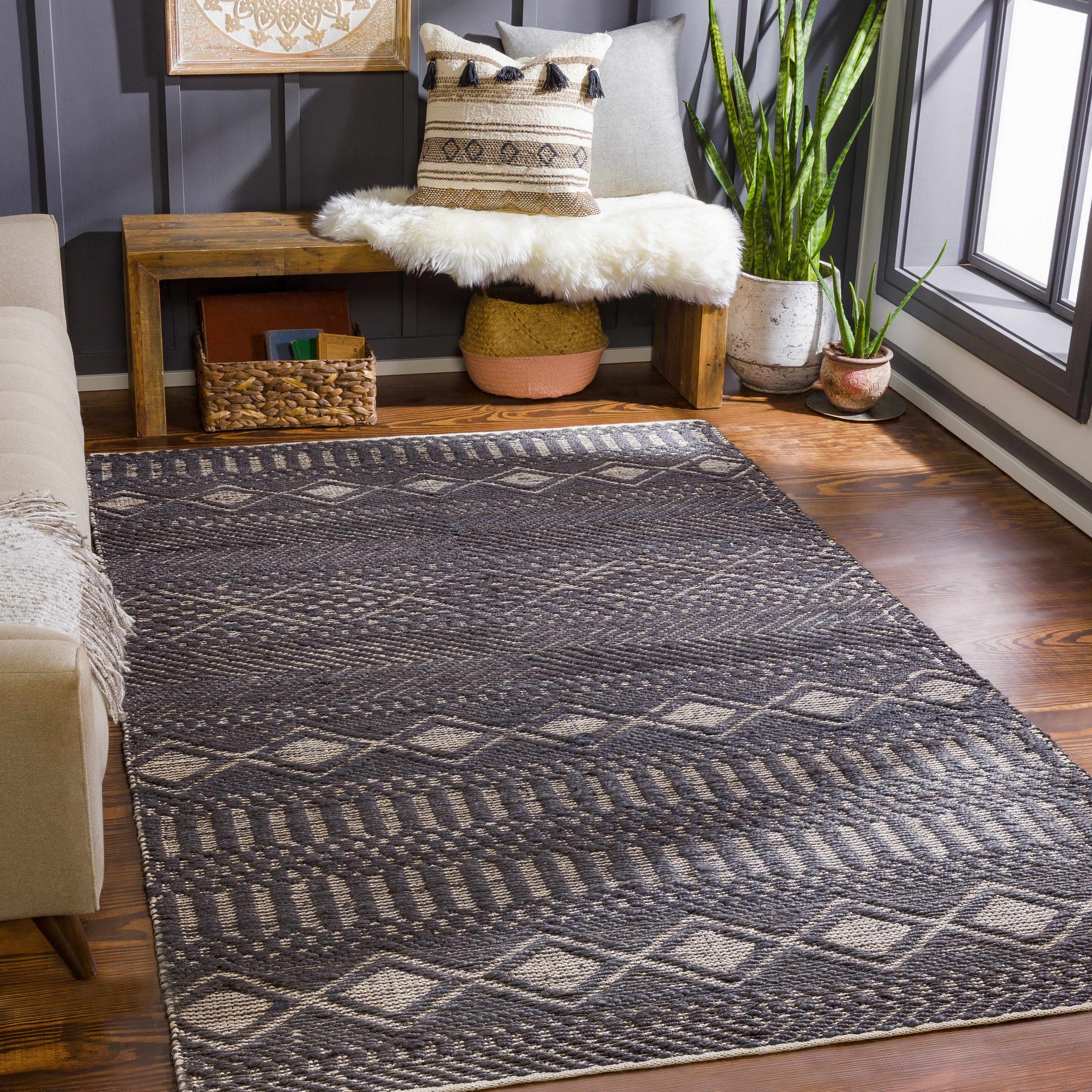 Santa Barbara SBB-2309 Hand Woven Rug