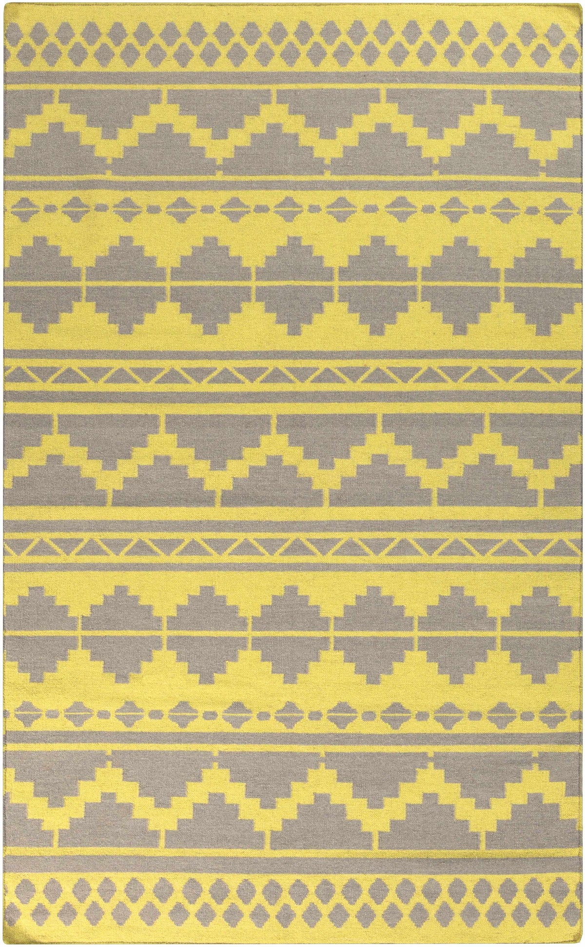 Olive Hand Woven 100% Wool Modern Rectangle Handmade rug, Indoor use only, no fringe, non-washable.