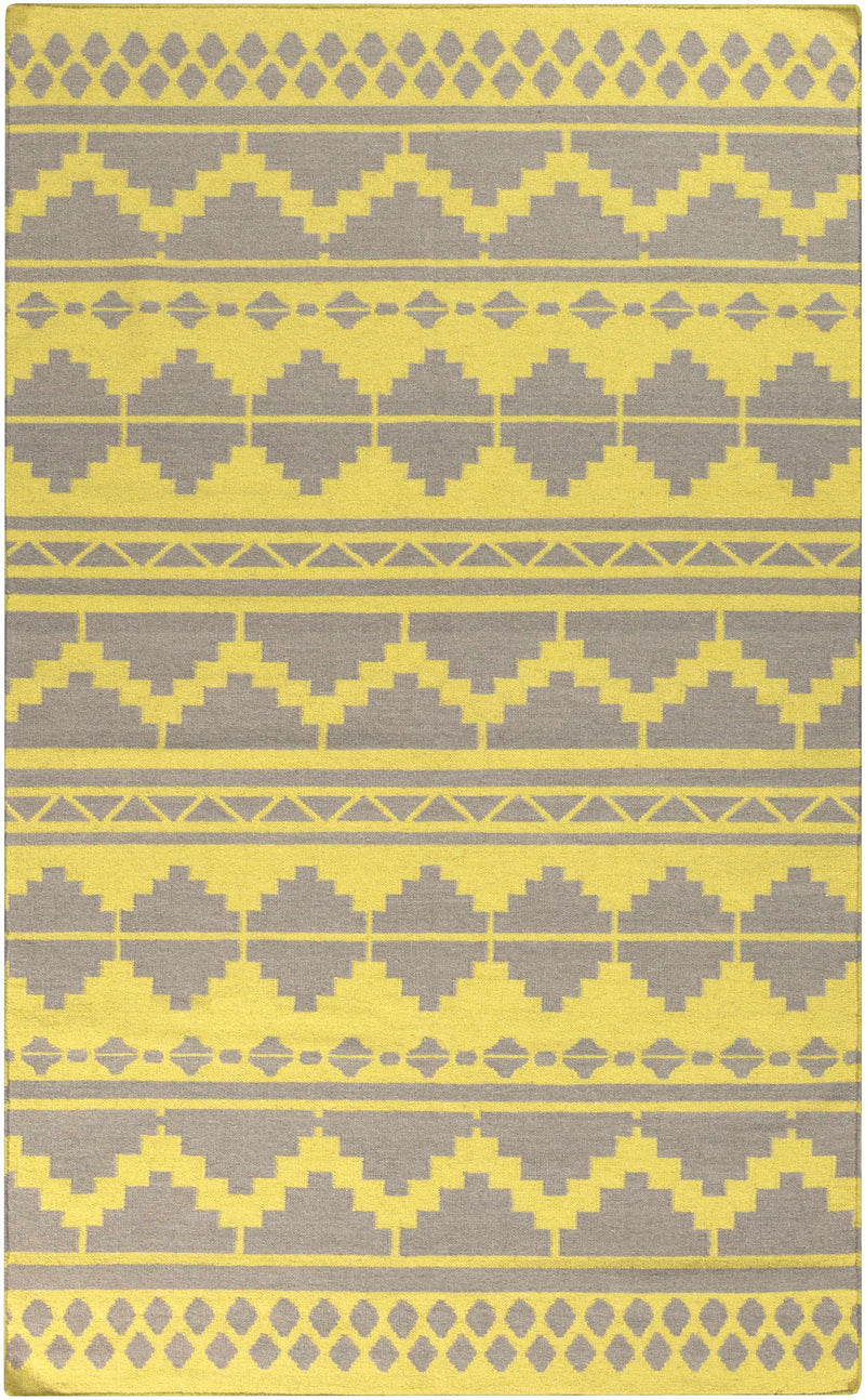 Olive Hand Woven 100% Wool Modern Rectangle Handmade rug, Indoor use only, no fringe, non-washable.