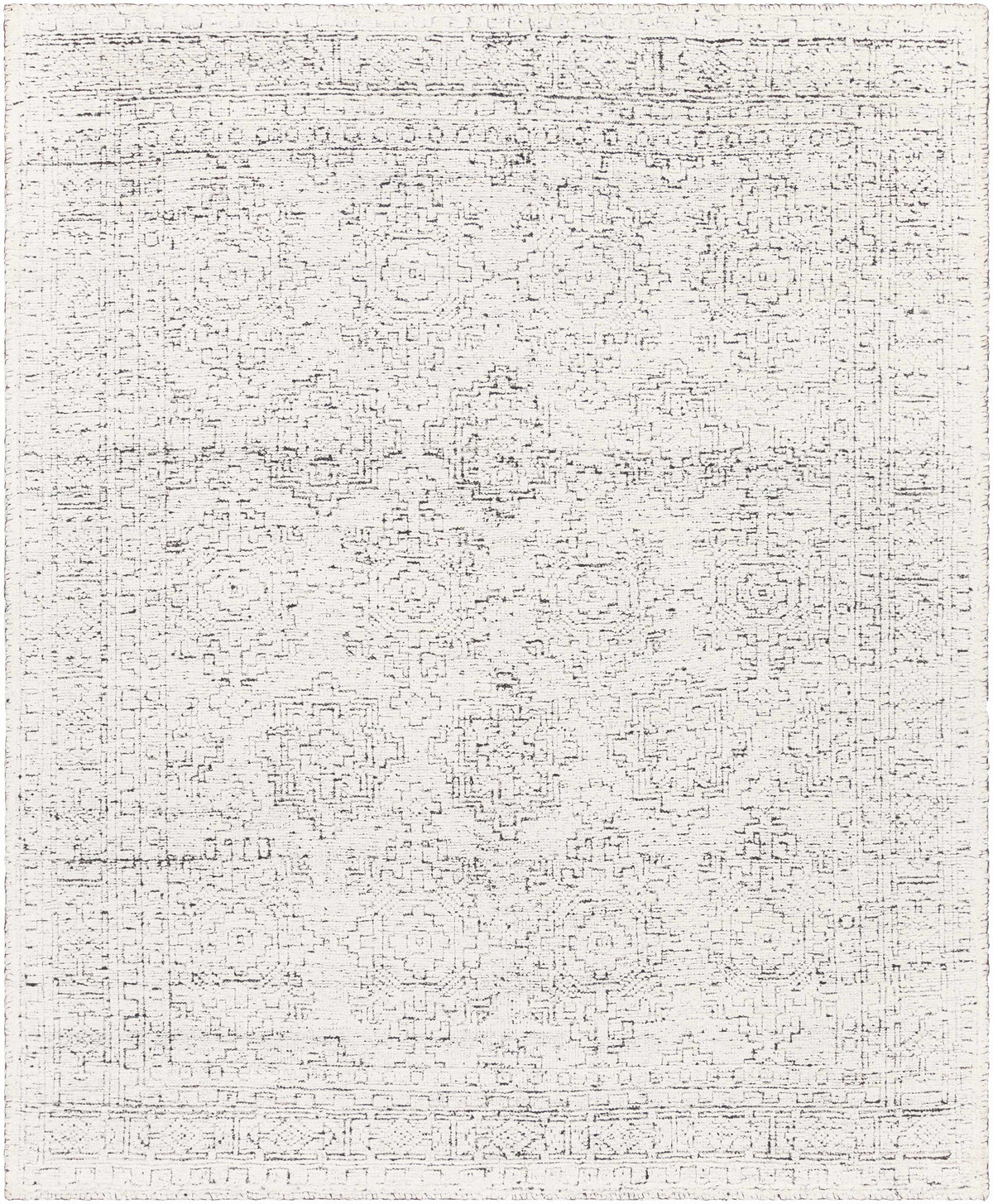 Black Hand Knotted 100% Viscose Traditional Rectangle Handmade rug, Indoor use only, no fringe, non-washable.