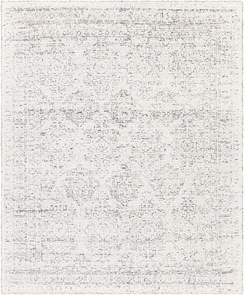 Black Hand Knotted 100% Viscose Traditional Rectangle Handmade rug, Indoor use only, no fringe, non-washable.