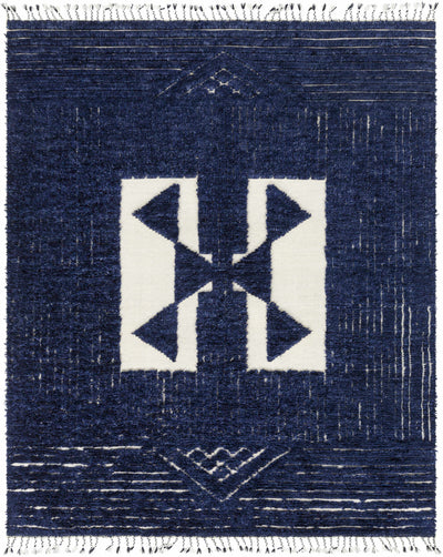 Cream Hand Knotted 100% Wool Global Rectangle Handmade rug, Indoor use only, has fringe, non-washable.