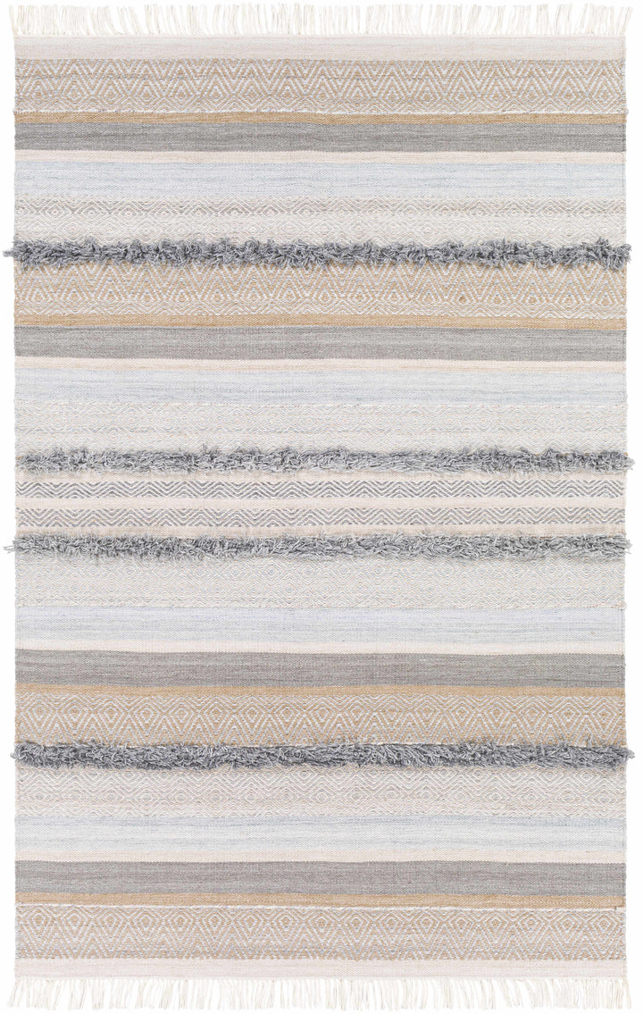 Brown Hand Woven 100% Recycled PET Yarn Global Rectangle Handmade rug, Indoor use only, has fringe, non-washable. runner also available