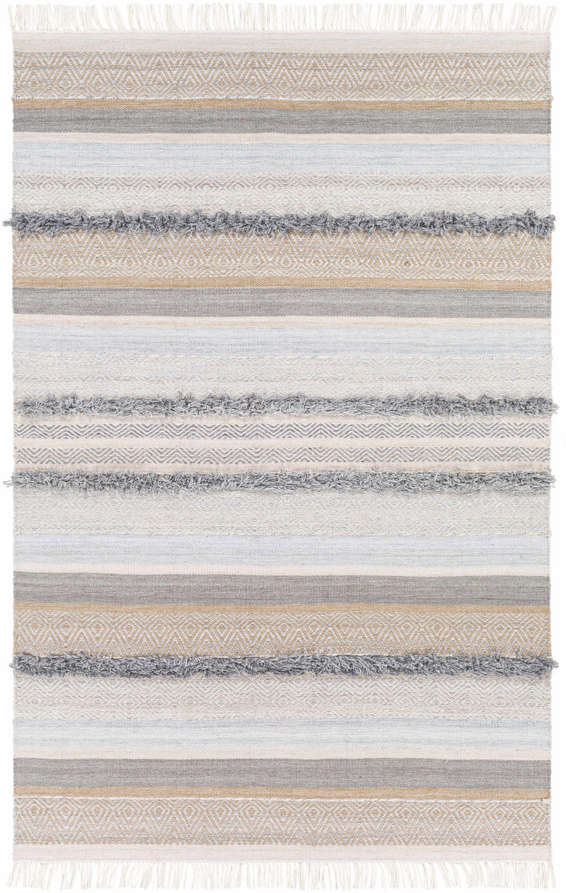 Brown Hand Woven 100% Recycled PET Yarn Global Rectangle Handmade rug, Indoor use only, has fringe, non-washable. runner also available