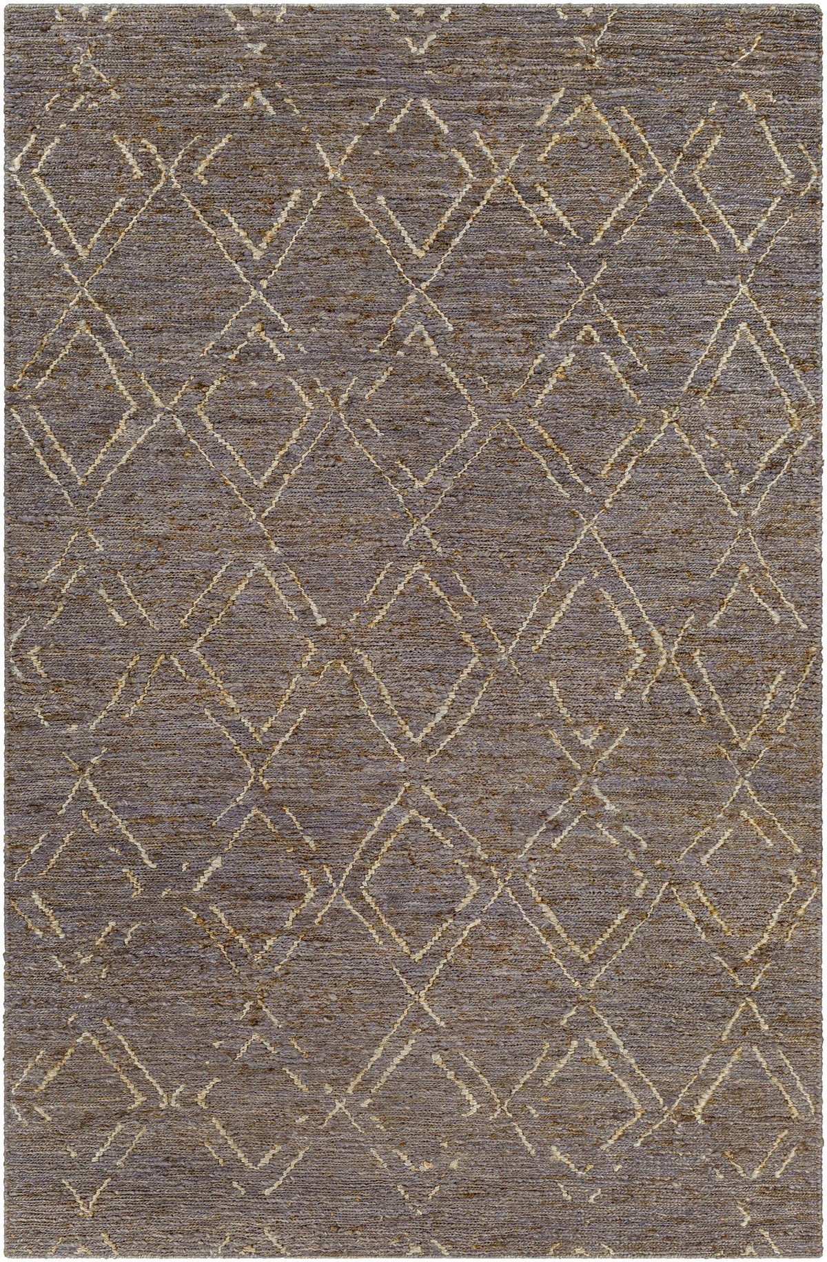 Charcoal Hand Woven 100% Jute Cottage Rectangle Handmade rug, Indoor use only, no fringe, non-washable.
