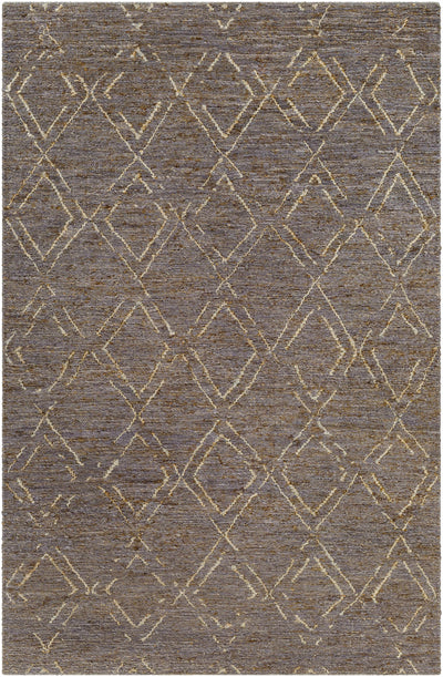 Charcoal Hand Woven 100% Jute Cottage Rectangle Handmade rug, Indoor use only, no fringe, non-washable.