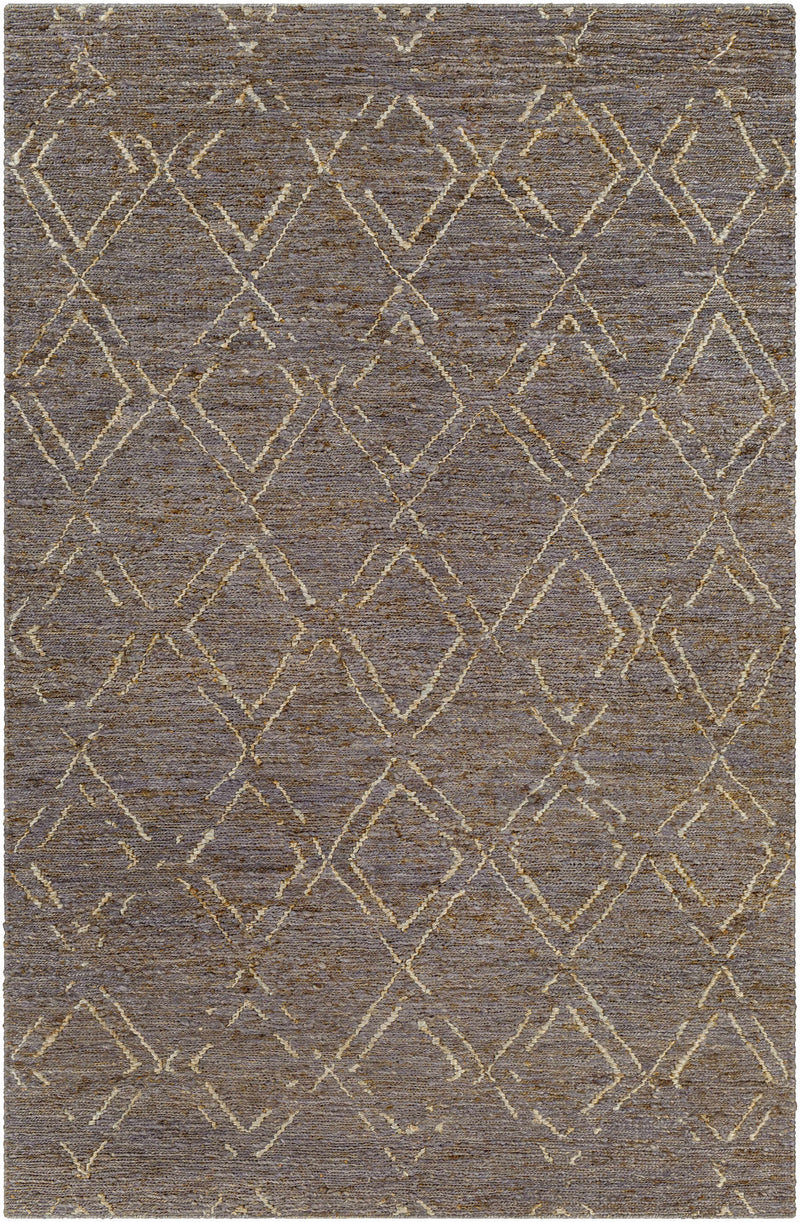 Charcoal Hand Woven 100% Jute Cottage Rectangle Handmade rug, Indoor use only, no fringe, non-washable.