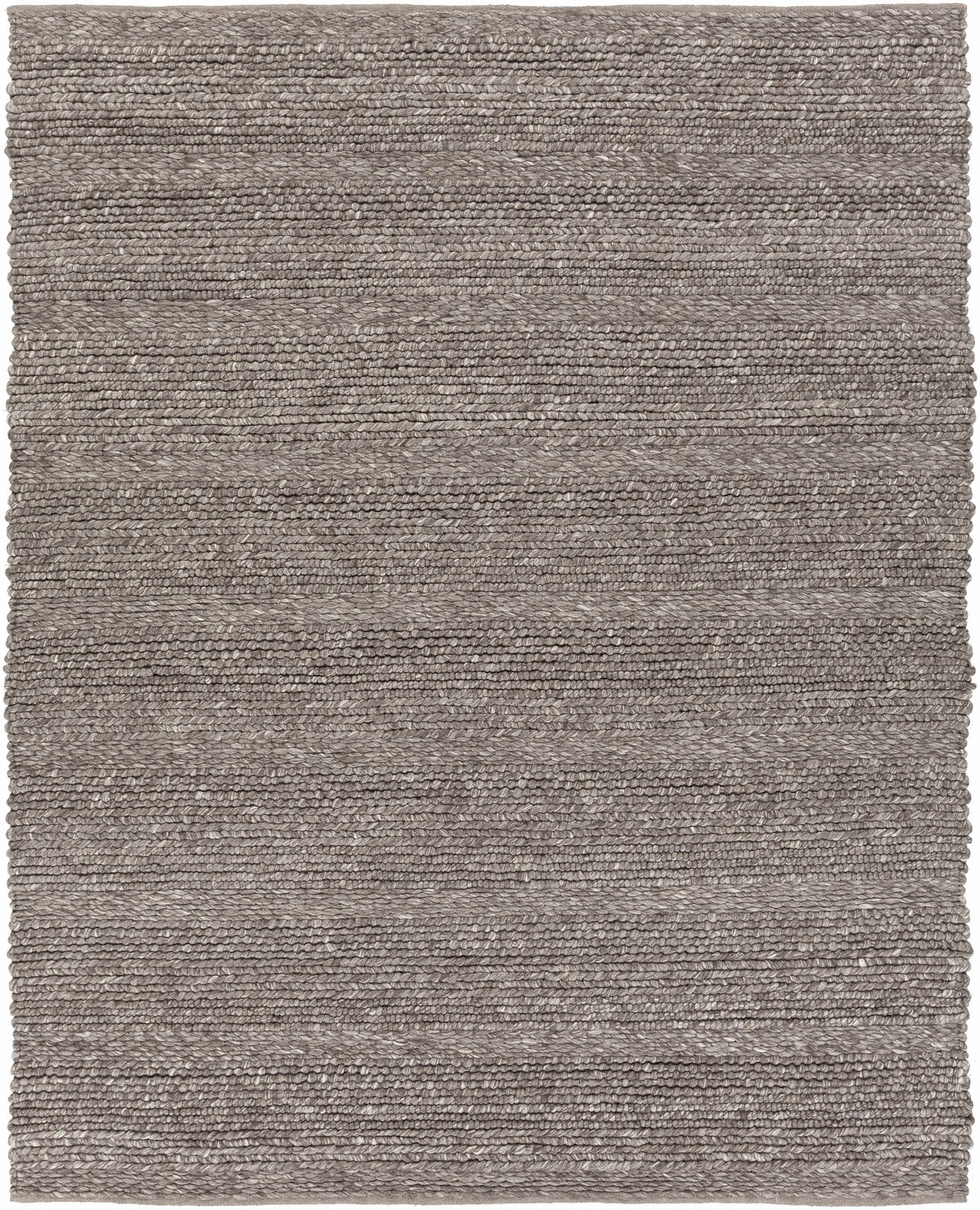 Charcoal Hand Woven 100% Wool Modern Rectangle Handmade rug, Indoor use only, no fringe, non-washable. runner, square also available
