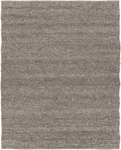 Charcoal Hand Woven 100% Wool Modern Rectangle Handmade rug, Indoor use only, no fringe, non-washable. runner, square also available