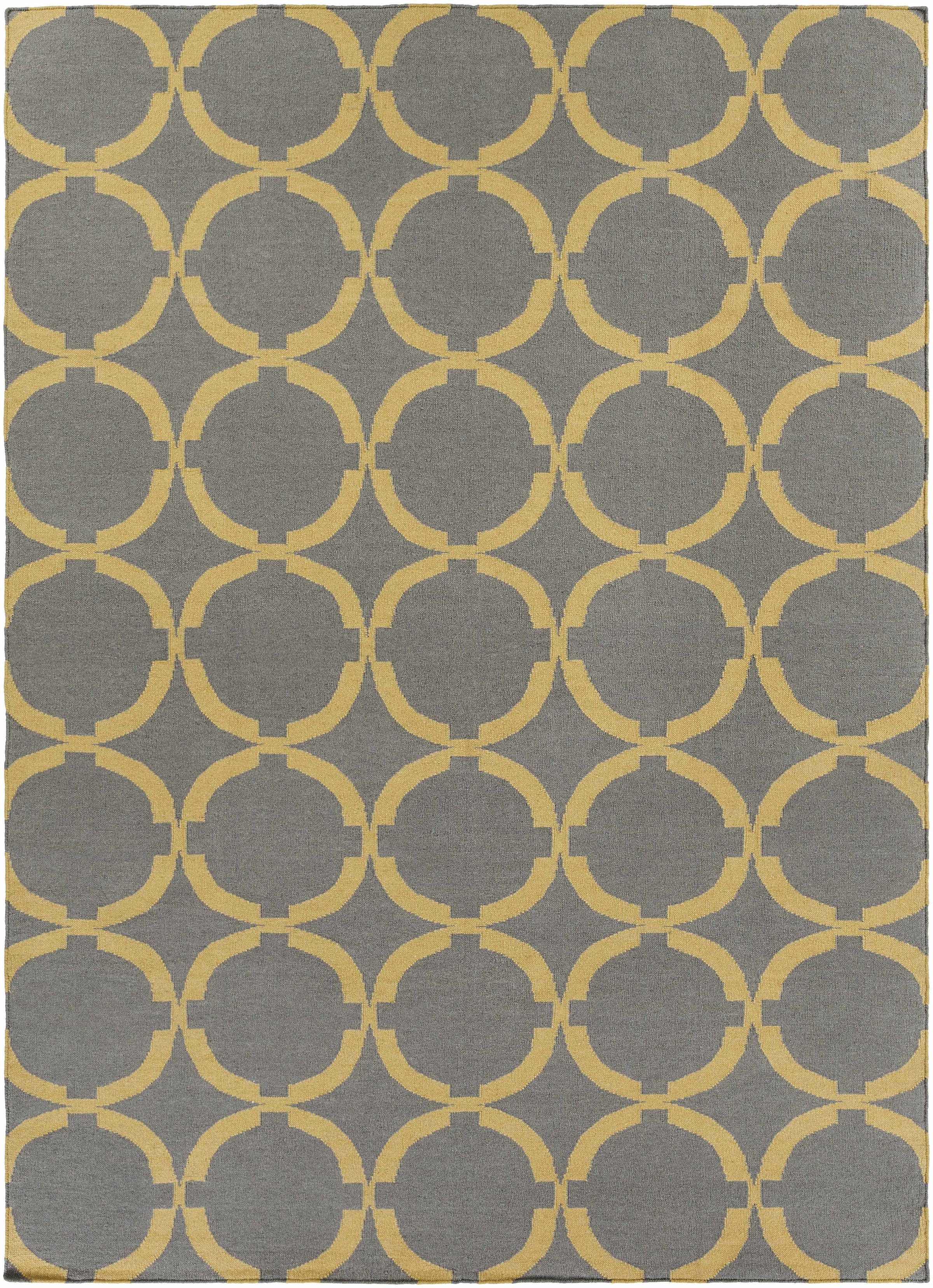 Gray Hand Woven 100% Wool Modern Rectangle Handmade rug, Indoor use only, no fringe, non-washable. runner also available