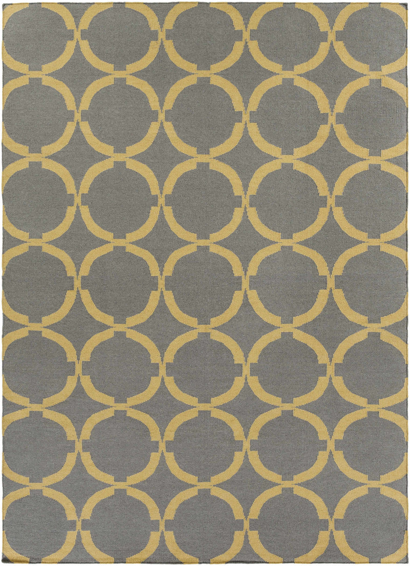 Gray Hand Woven 100% Wool Modern Rectangle Handmade rug, Indoor use only, no fringe, non-washable. runner also available