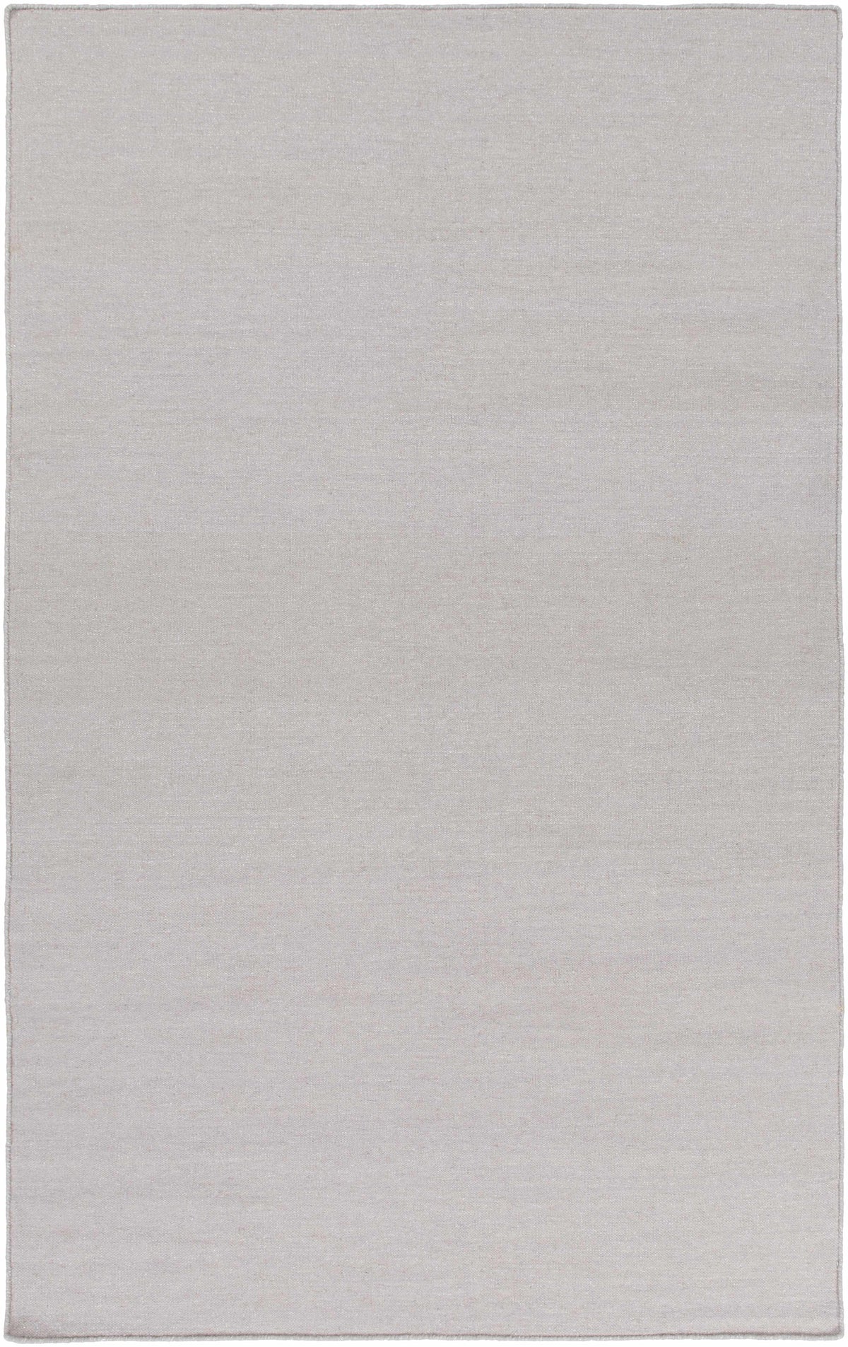Light Gray Hand Woven 70% Wool, 30% Metallic Thread Cottage Rectangle Handmade rug, Indoor use only, no fringe, non-washable. runner also available