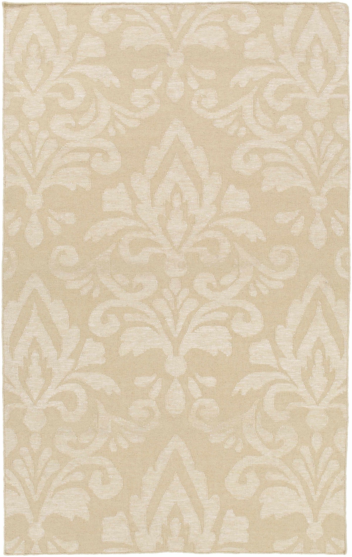 Beige Hand Woven 50% Wool, 30% Viscose, 20% Cotton Modern Rectangle Handmade rug, Indoor use only, no fringe, non-washable. runner also available