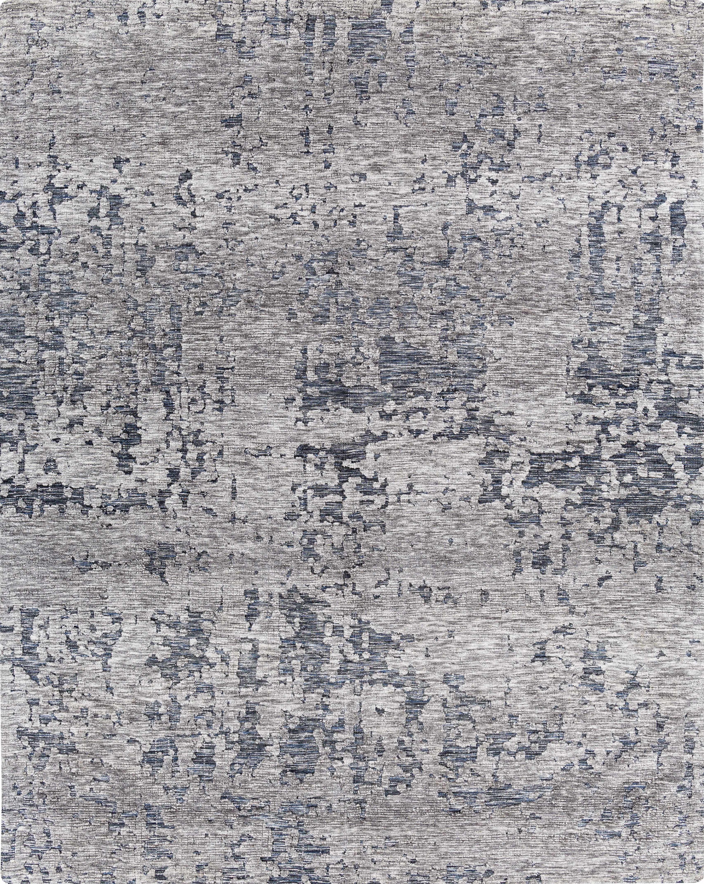 Charcoal Hand Woven 100% Polyester Modern Rectangle Handmade rug, Indoor use only, no fringe, non-washable.