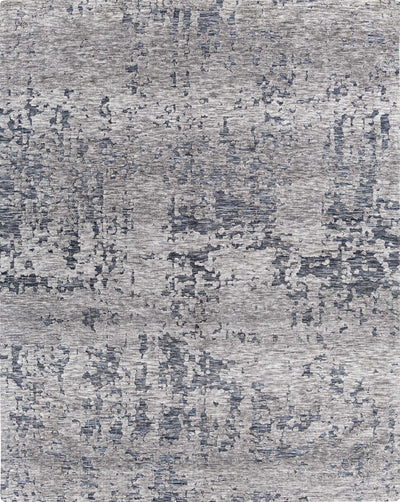 Charcoal Hand Woven 100% Polyester Modern Rectangle Handmade rug, Indoor use only, no fringe, non-washable.
