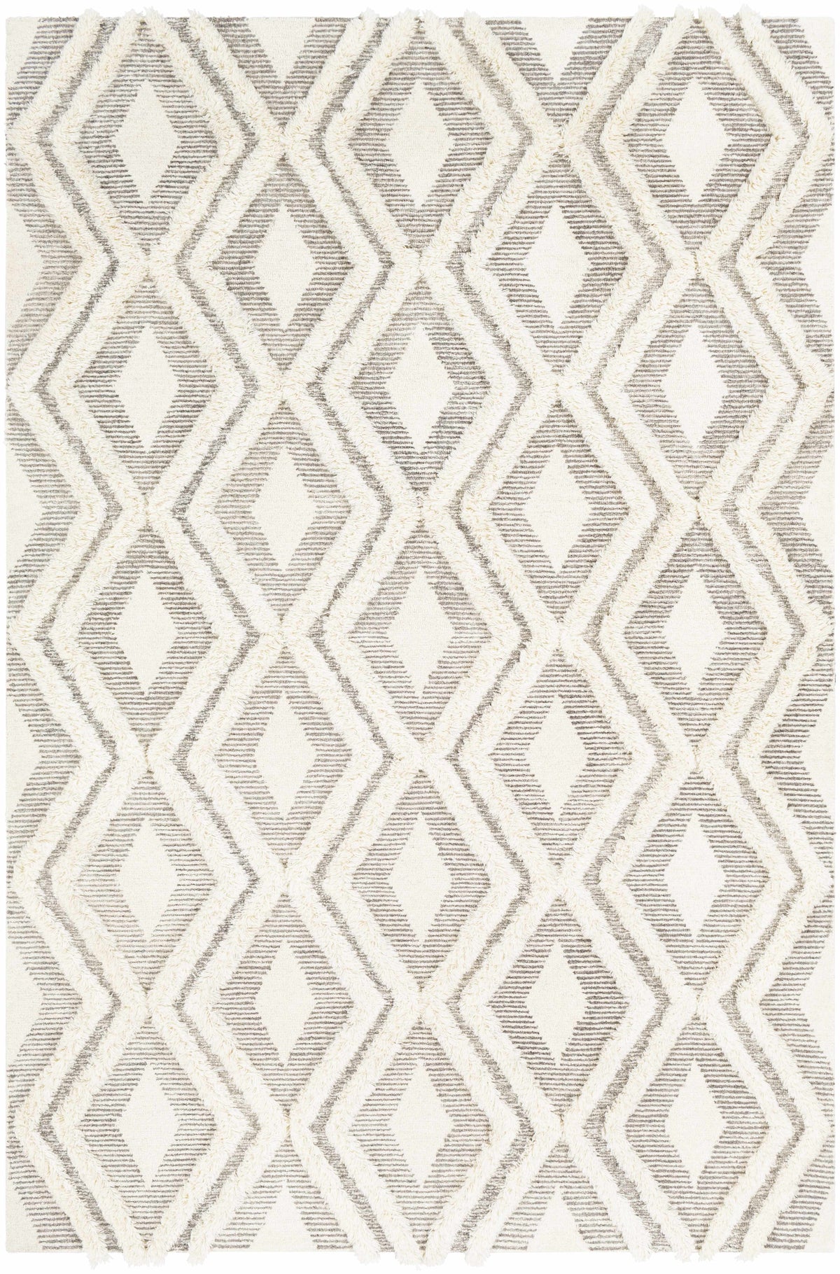 Brown Hand Tufted 100% Wool Global Rectangle Handmade rug, Indoor use only, no fringe, non-washable. runner, square also available
