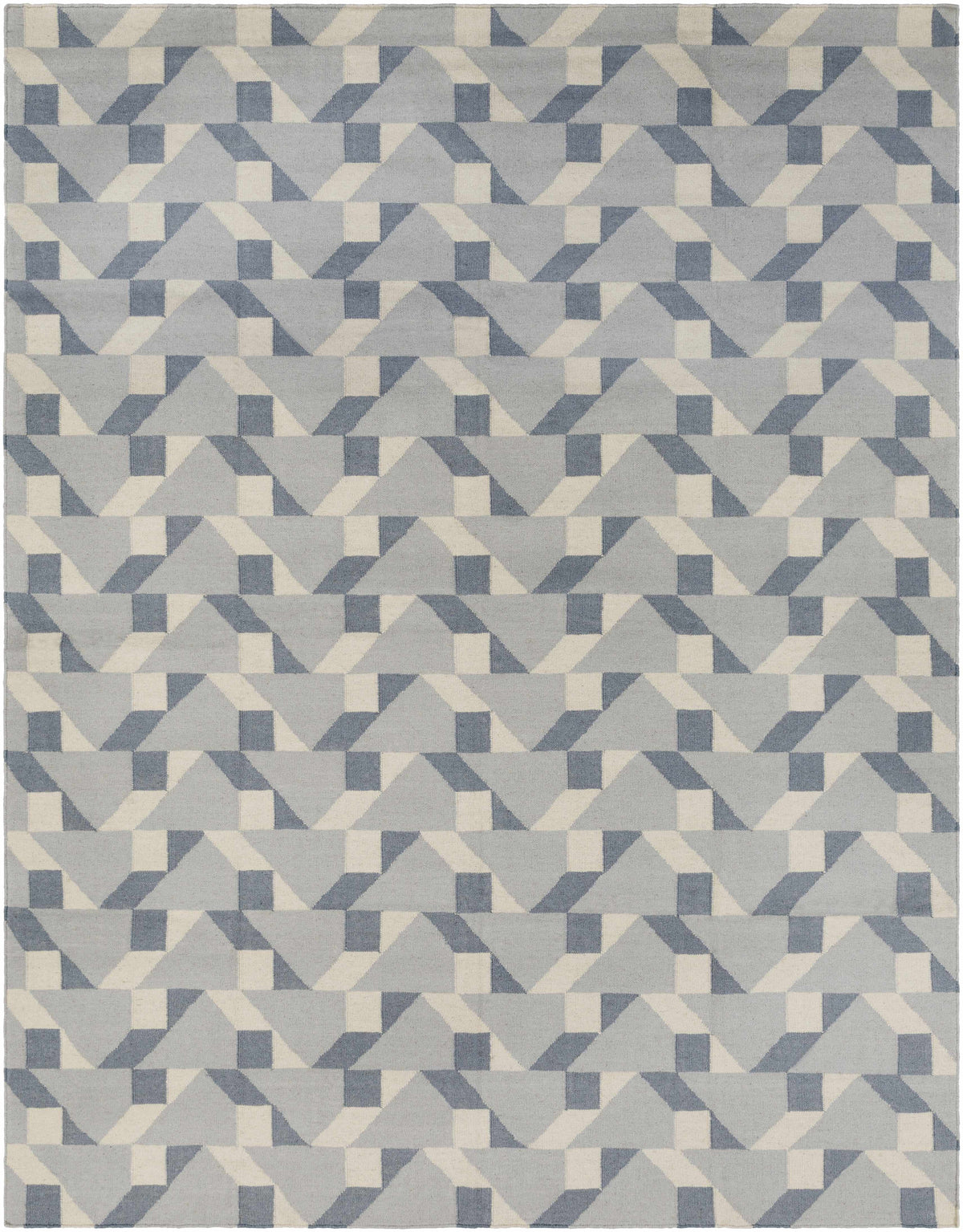 Slate Hand Woven 100% Wool Modern Rectangle Handmade rug, Indoor use only, no fringe, non-washable. runner also available